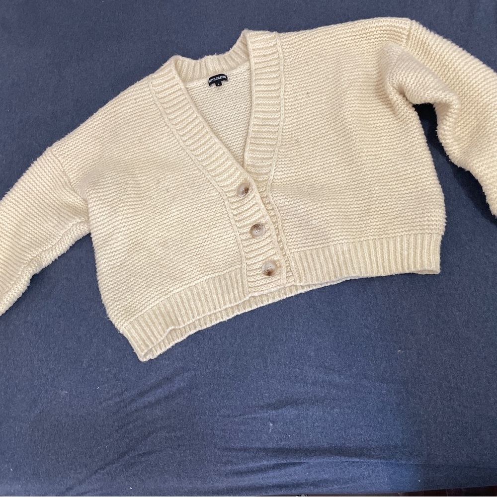 Cream Pretty Little Thing Oversized Cardigan